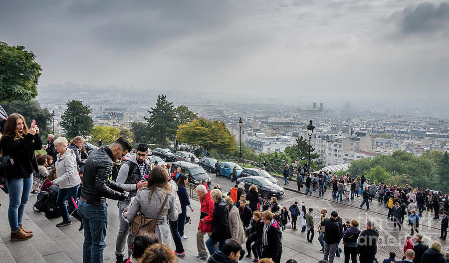 The view from Montmartre steps, Paris France Photograph by Perry Rodriguez