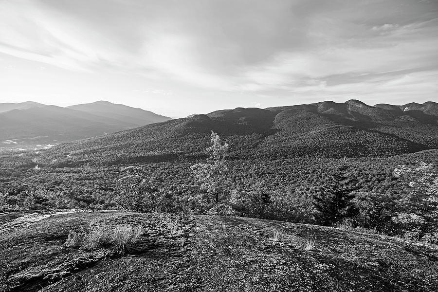 The View from the Brothers Trail Big Slide Mountain Keene Valley New York Black and White Photograph by Toby McGuire