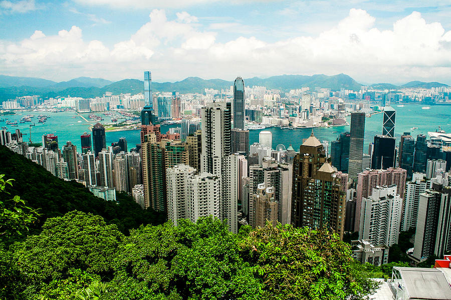 Hong Kong Photograph - The View from The Peak by Max Serjeant