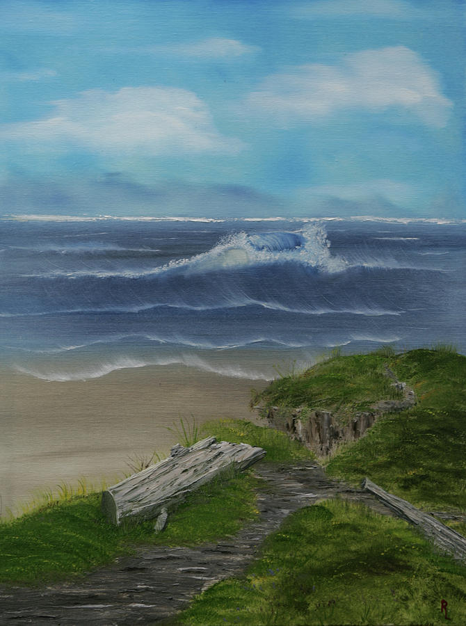 Ocean Painting - The View II by Robin Lee Ocean Painting - The View II by Robin Lee