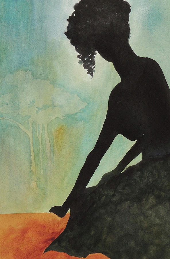 Figure Painting - The View by Mary Blumberg Figure Painting - The View by Mary Blumberg