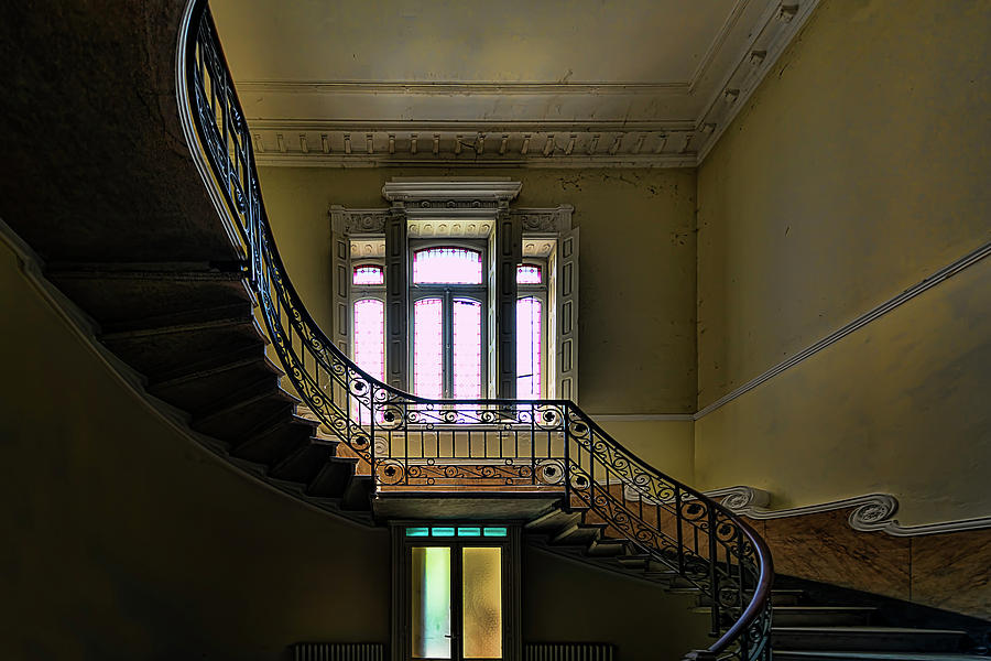 Abandoned Places Photograph - THE VILLA OF THE GREAT STAIRCASE - LA VILLA dello SCALONE by Enrico Pelos