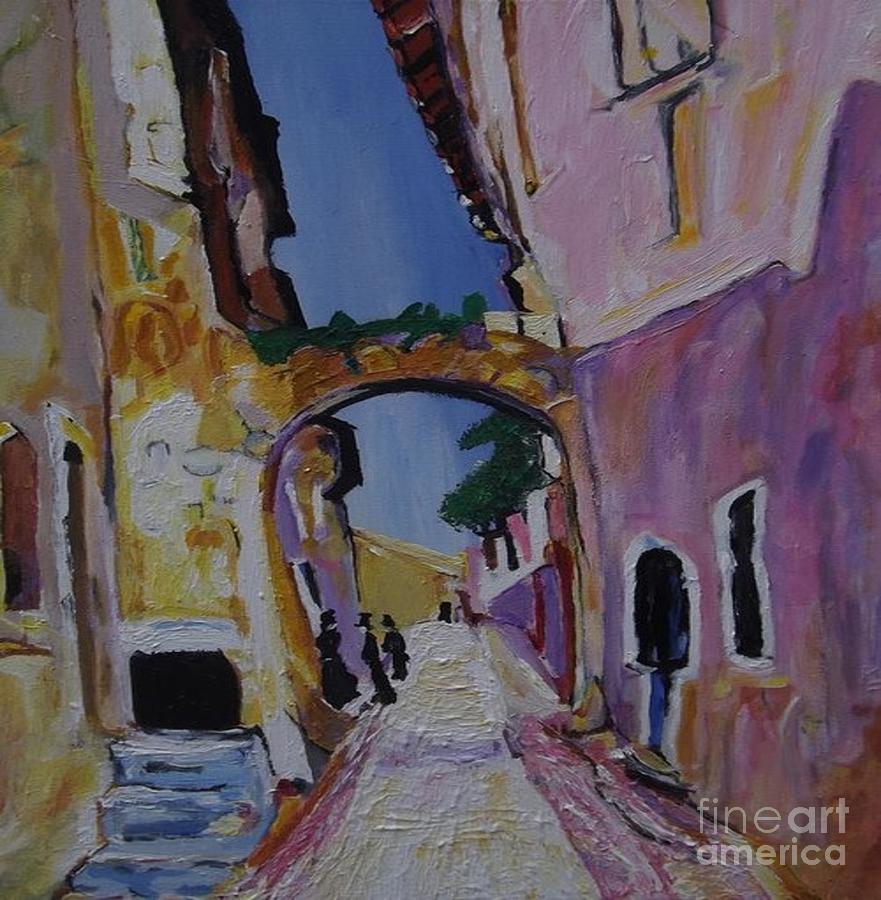 The Village Arch Painting by Denise Morgan