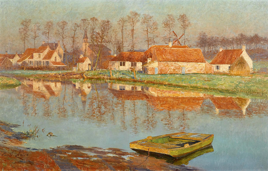 The Village Deurle Painting by Emile Claus