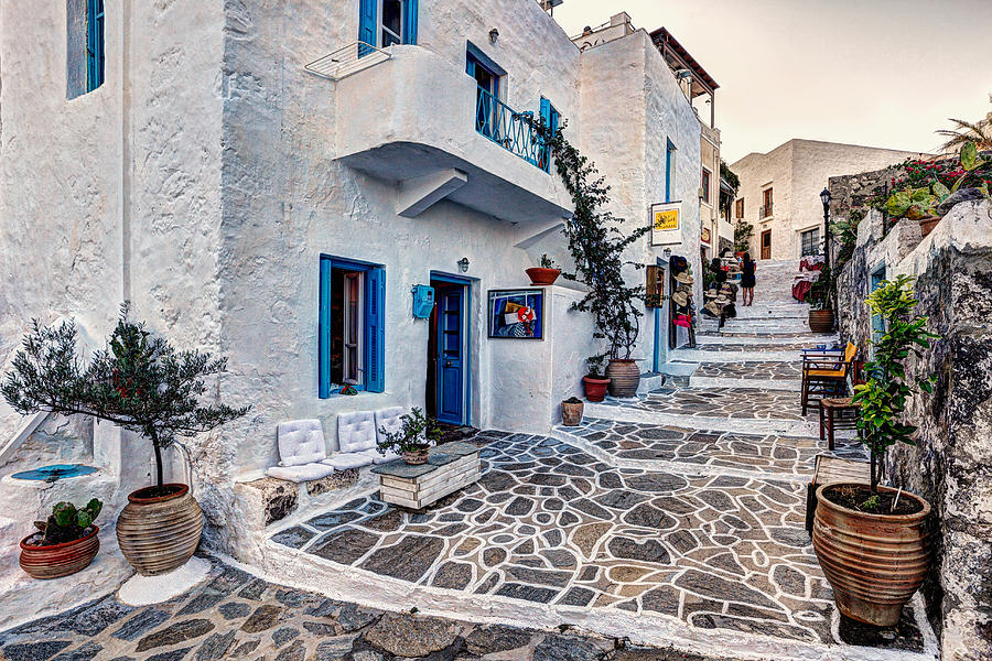 The village of Plaka in Milos - Greece Photograph by Constantinos Iliopoulos