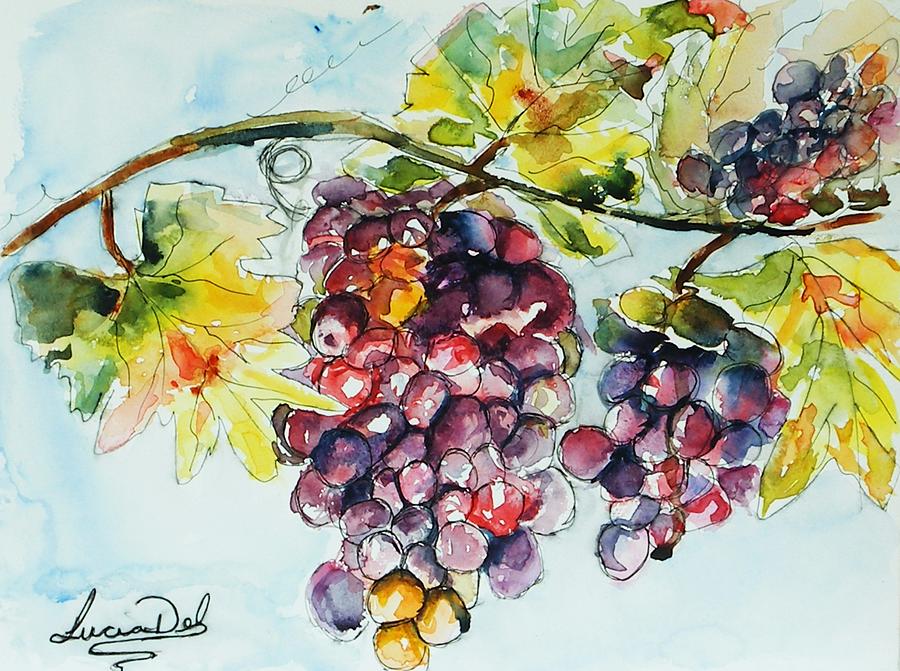 Grape Painting - The Vine by Lucia Del