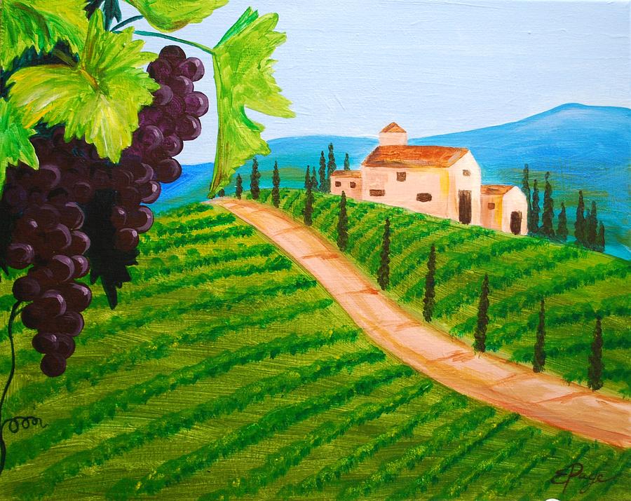 The Vineyard Painting by Emily Page