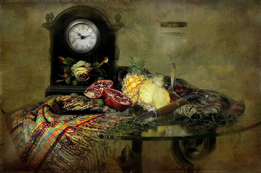 The Vintage Clock Photograph by Diana Angstadt