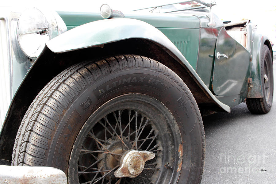 Cars Photograph - The Vintage MG by Steven Digman Cars Photograph - The Vintage MG by Steven Digman