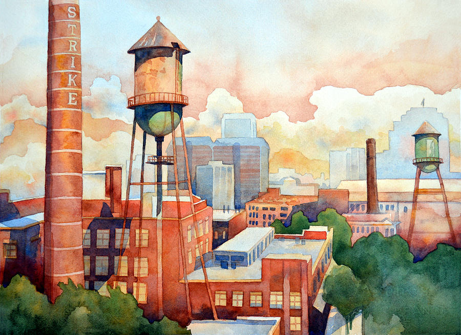 The Vintage Towers Painting by Mick Williams