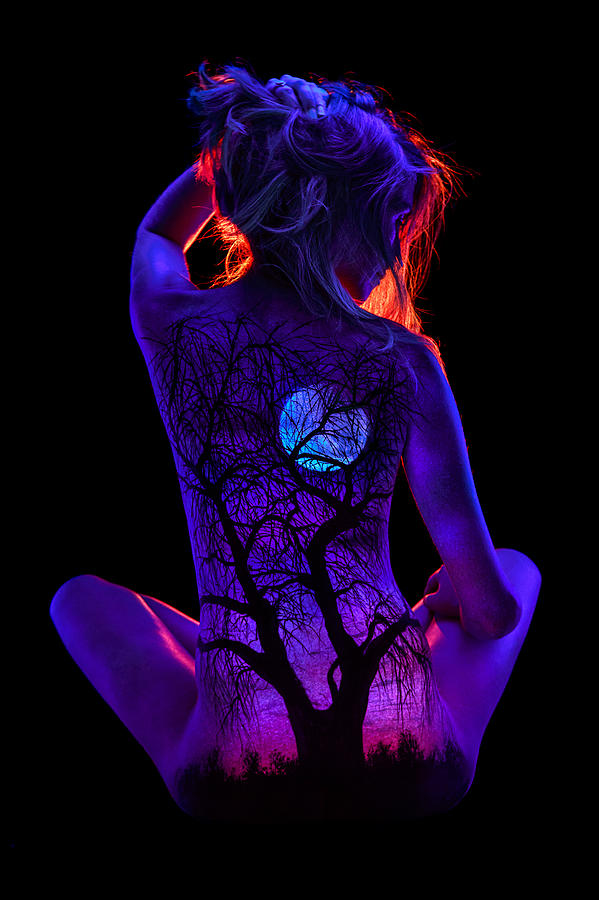 The Violet Woman Painting by John Poppleton