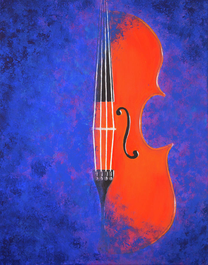 The Violin Sings At Night Painting by Iryna Goodall