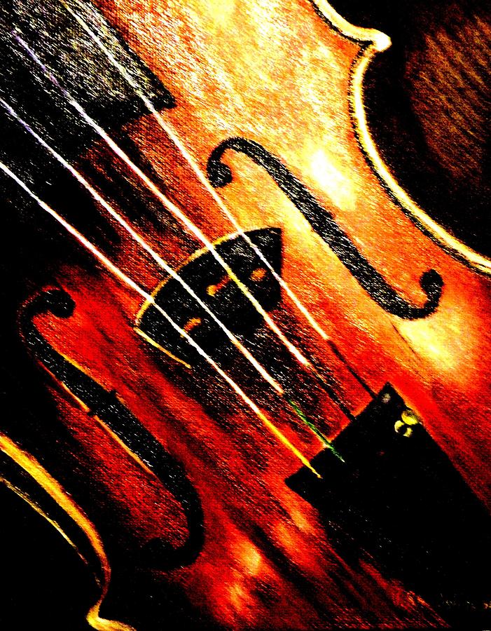 The Violin Painting by Victoria Rhodehouse