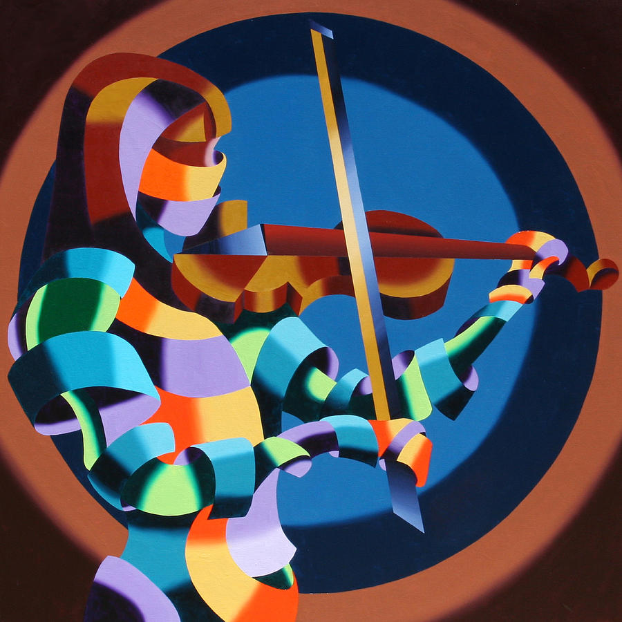 Violin Painting - The Violinist by Mark Webster