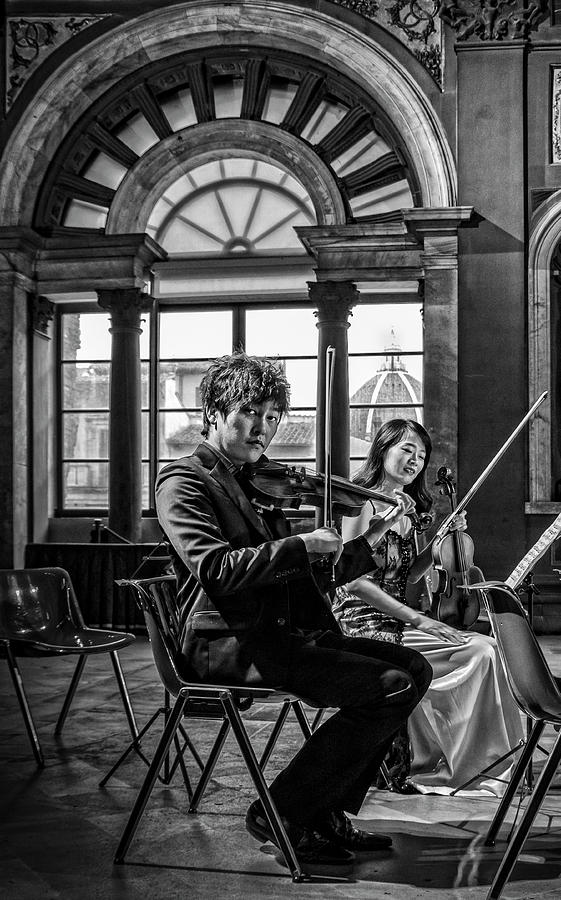 The violinists Photograph by Livio Ferrari