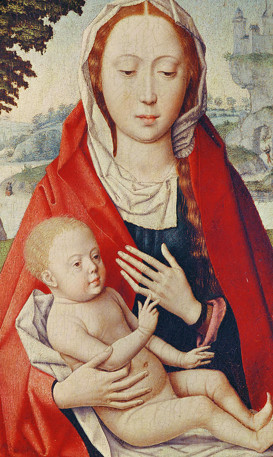 Madonna Painting - The Virgin and Child by Hans Memling