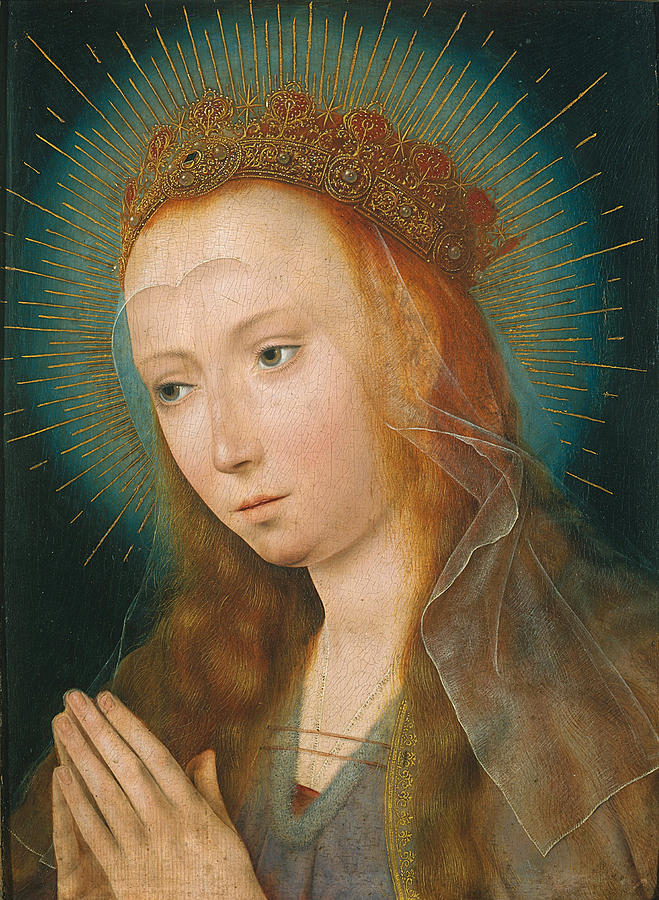 The Virgin at Prayer Painting by Quentin Matsys