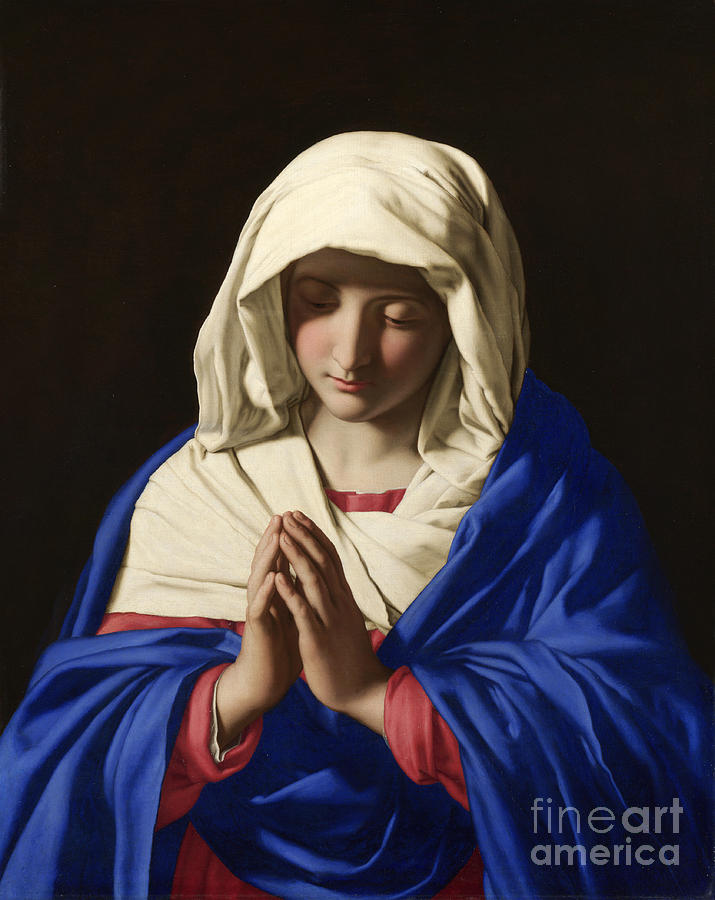The Virgin in Prayer Painting by Celestial Images