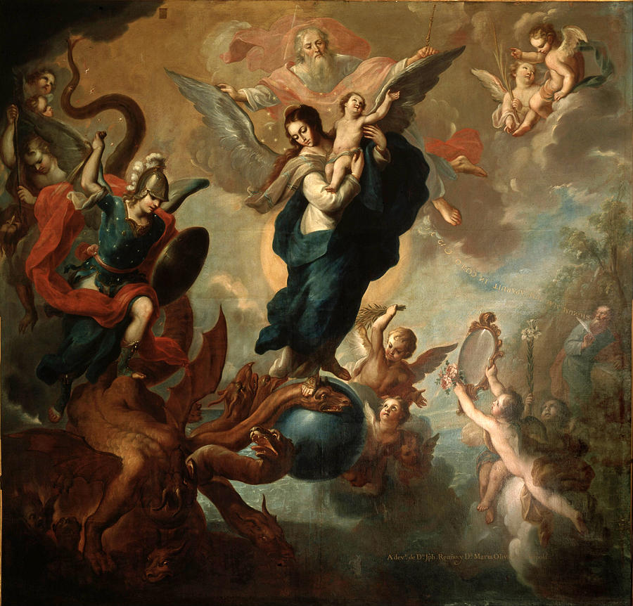 The Virgin of the Apocalypse Painting by Miguel Cabrera