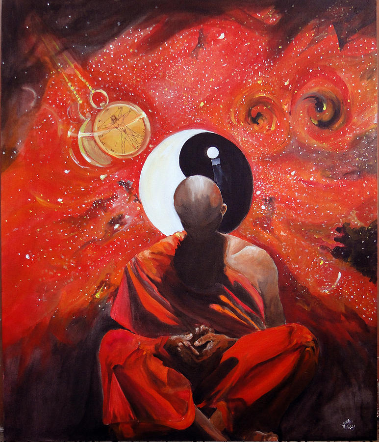 Nirvana Painting - The Virtual Nirvana Man of the Galaxy  by Tusher  Kabir