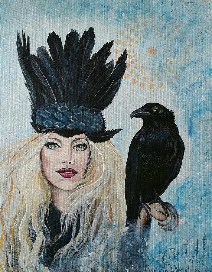 Raven Painting - The Vision Keepers by Beckie Neff
