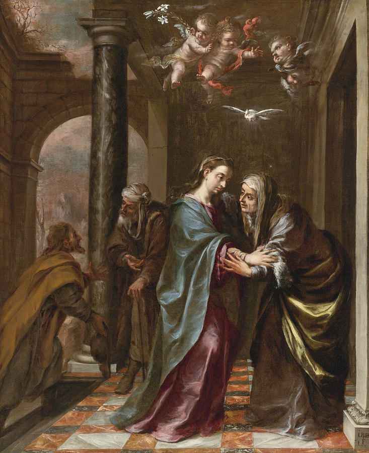 The Visitation Painting by Juan de Valdes Leal