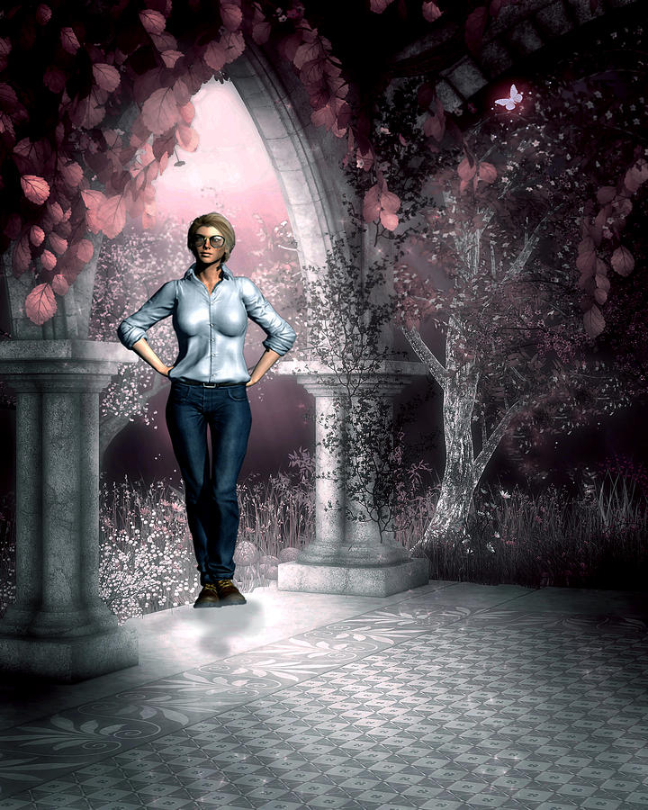 The Visitor - Charmed woodlands Digital Art by John Junek