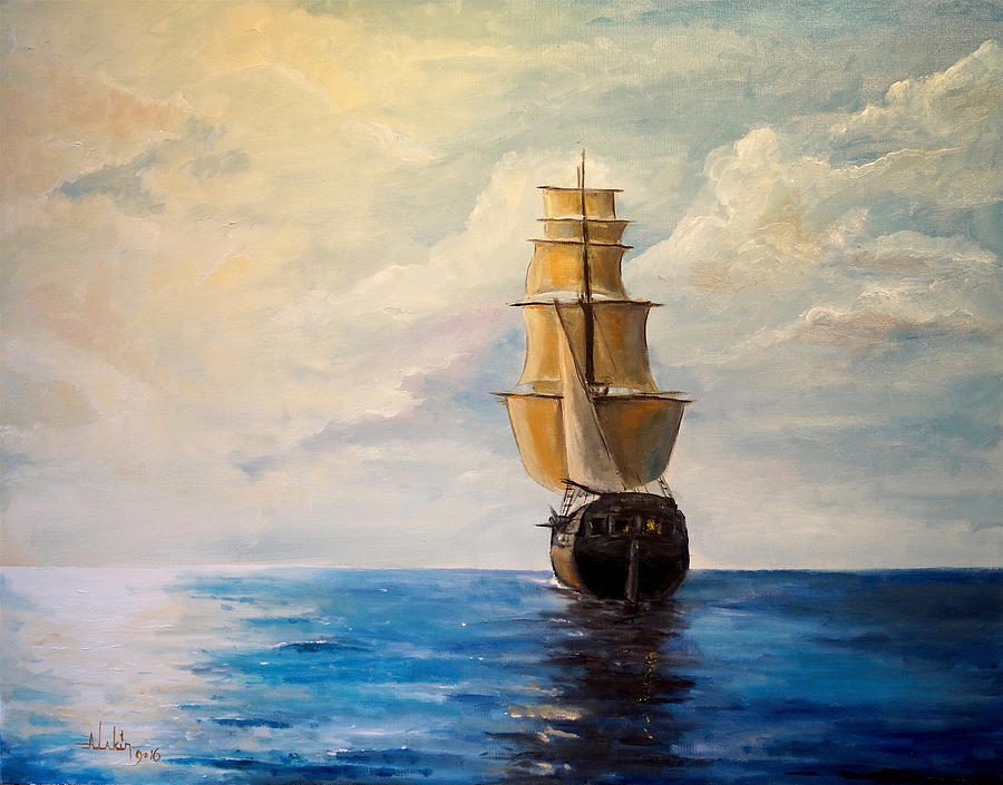 The Voyage Painting by Alan Lakin