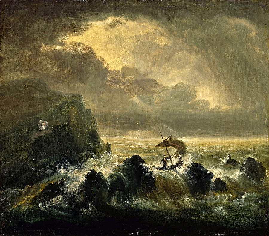 The Voyage Of Life. Manhood. Study Painting by Thomas Cole