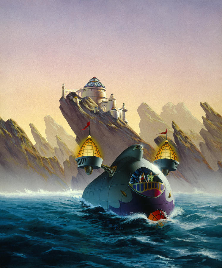 Future Painting - The Voyage by Richard Hescox Future Painting - The Voyage by Richard Hescox