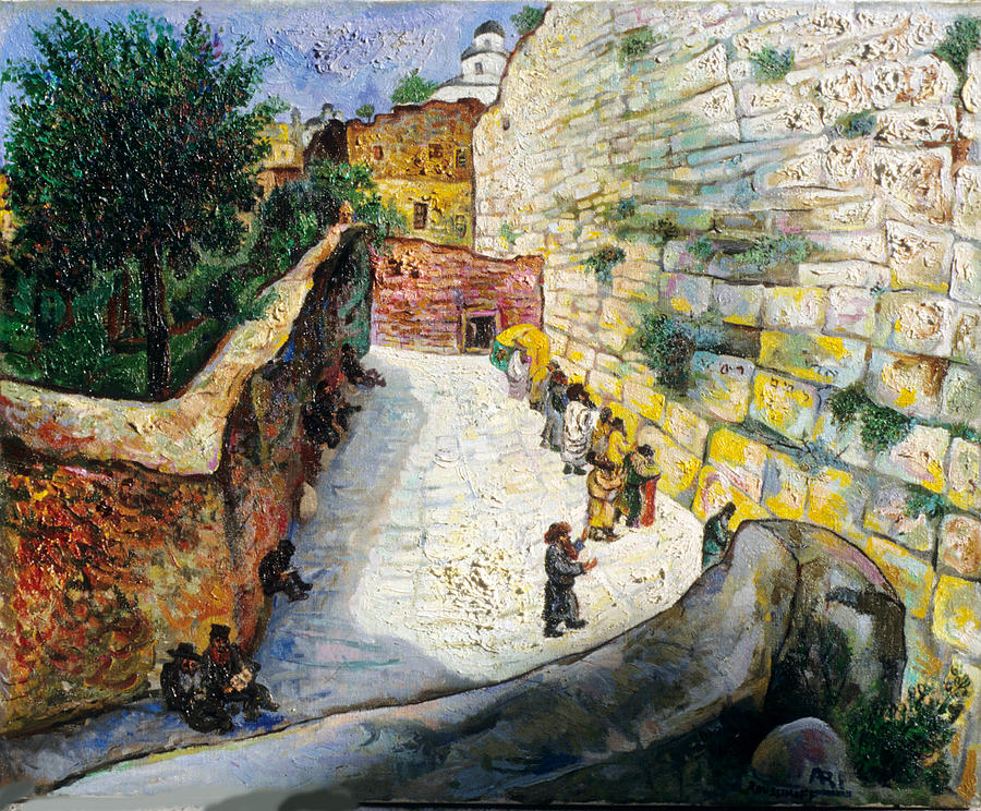 The Wailing Wall Painting by Ari Roussimoff