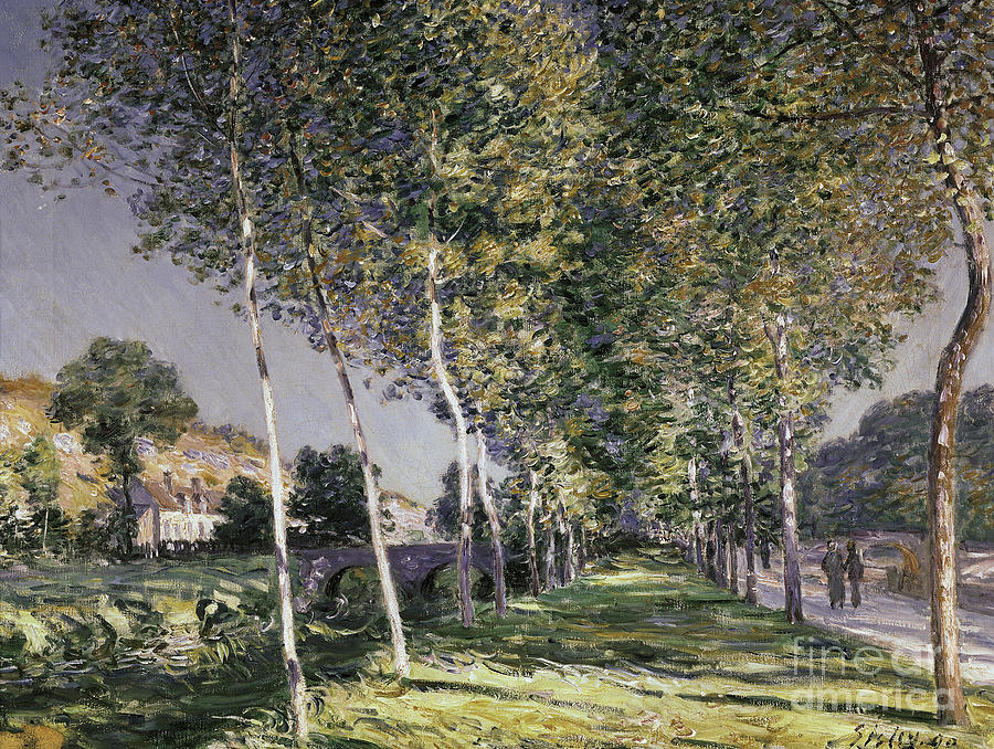 Alfred Sisley Painting - The Walk by Celestial Images