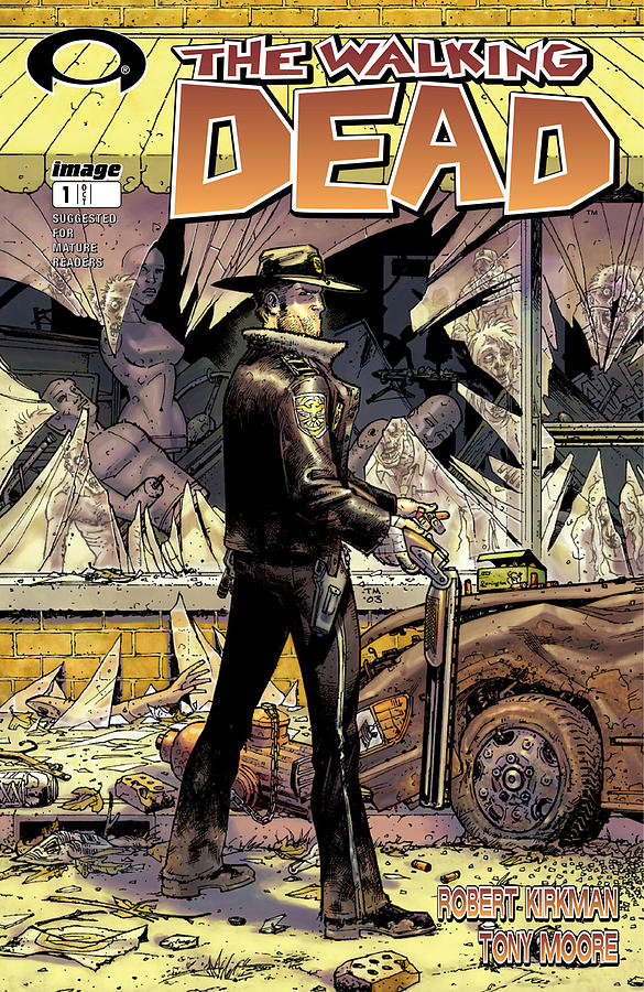 The Digital Art - The Walking Dead Comic 1 by Modern Man