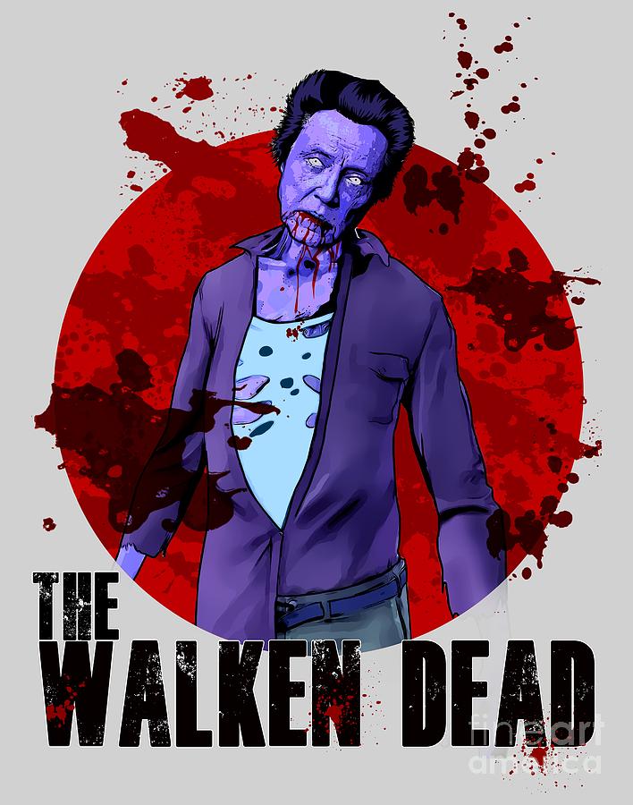 Andrew Lincoln Digital Art - The Walking Dead The Walken Dead Amc The Walking Dead Parody, Christopher Walken Parody by Paul Telling