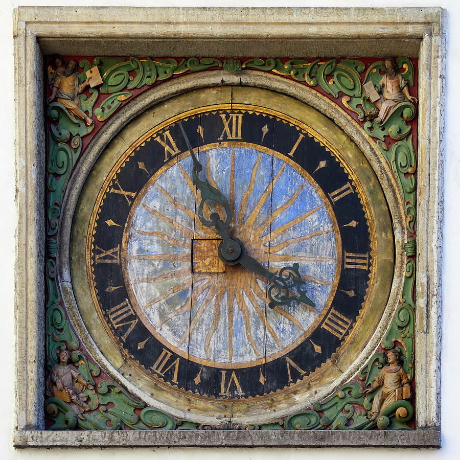 The Wall Clock Of The Church Of The Holy Spirit Photograph