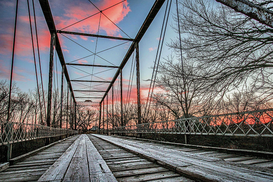 The Walnut River Bridge Photograph by Kyle Findley