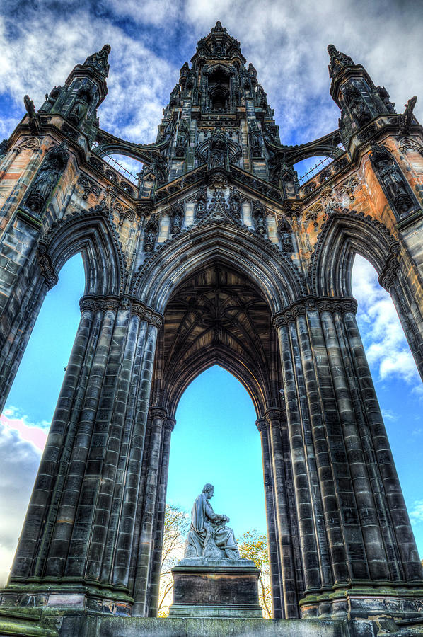 The Walter Scott Memorial Edinburgh Photograph by David Pyatt