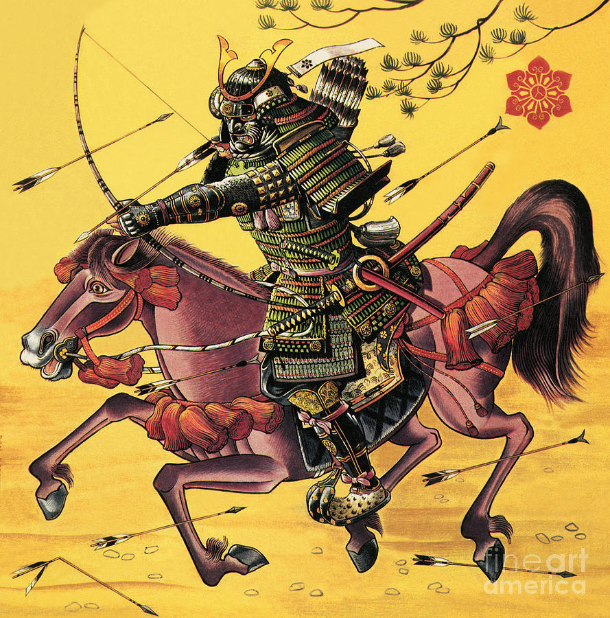 Firing Painting - The War Lords Of Japan by Dan Escott Firing Painting - The War Lords Of Japan by Dan Escott