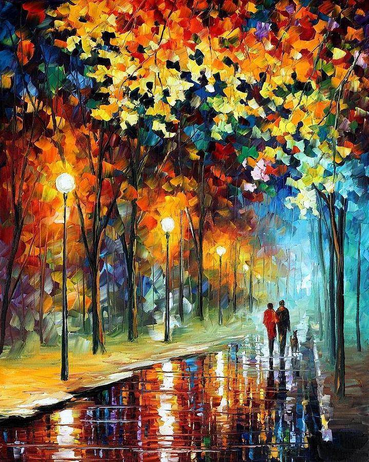 The Warmth Of Friends Painting by Leonid Afremov - Fine Art America