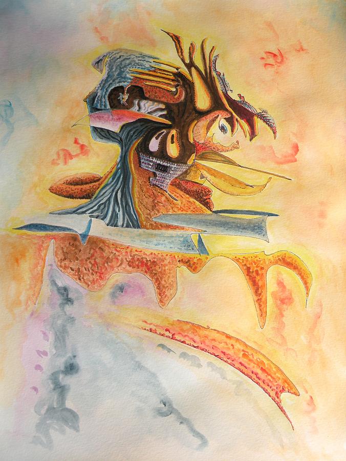 Warrior Painting - The Warrior by Dave Martsolf Warrior Painting - The Warrior by Dave Martsolf