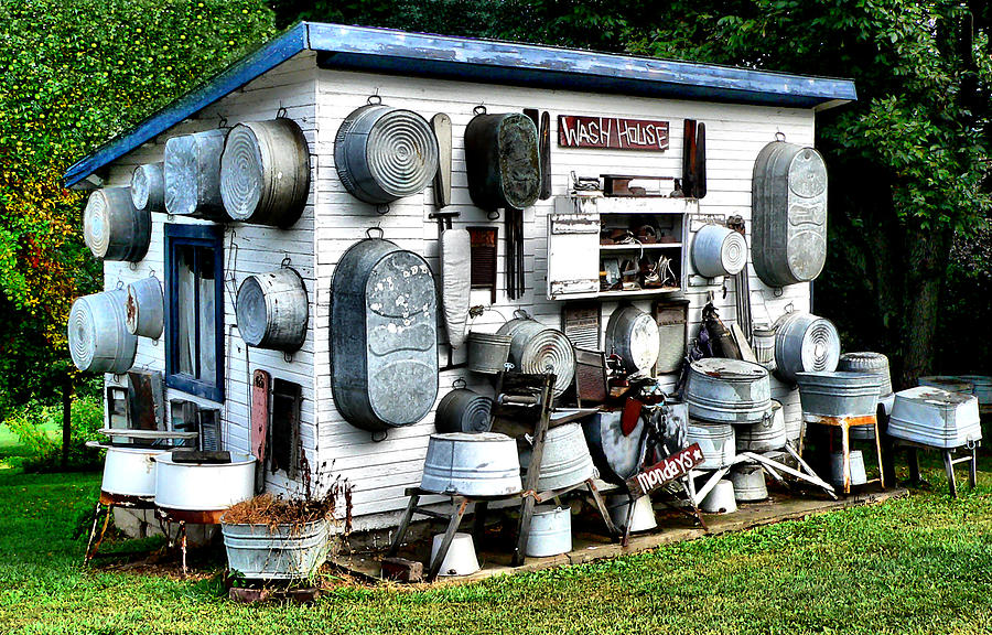 The Wash House Photograph by Kathy K McClellan