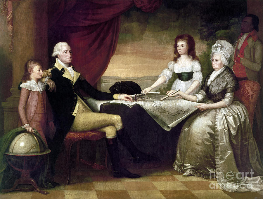 The Washington Family Photograph by Granger