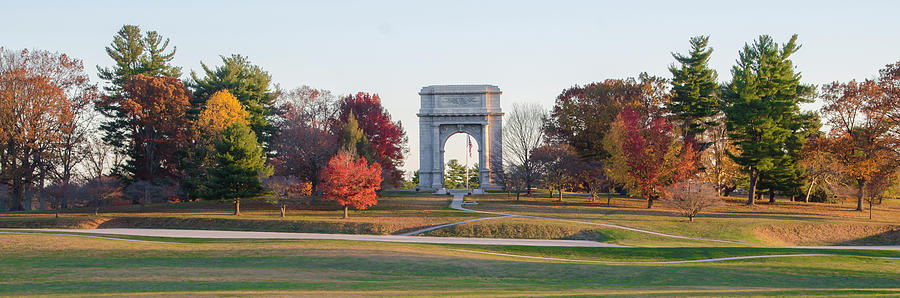 The Washington Memorial at Valley Forge Panorama Photograph by Bill Cannon