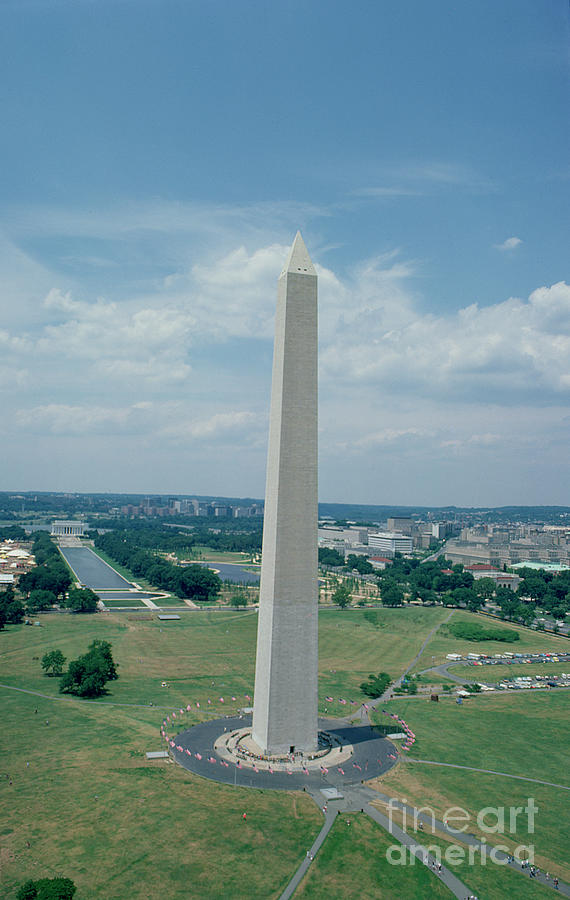 The Washington Monument Photograph by American School
