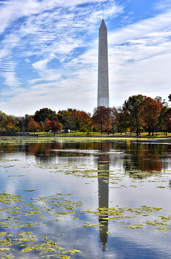 The Washington Monument from Constitution Gardens Photograph by Brendan Reals