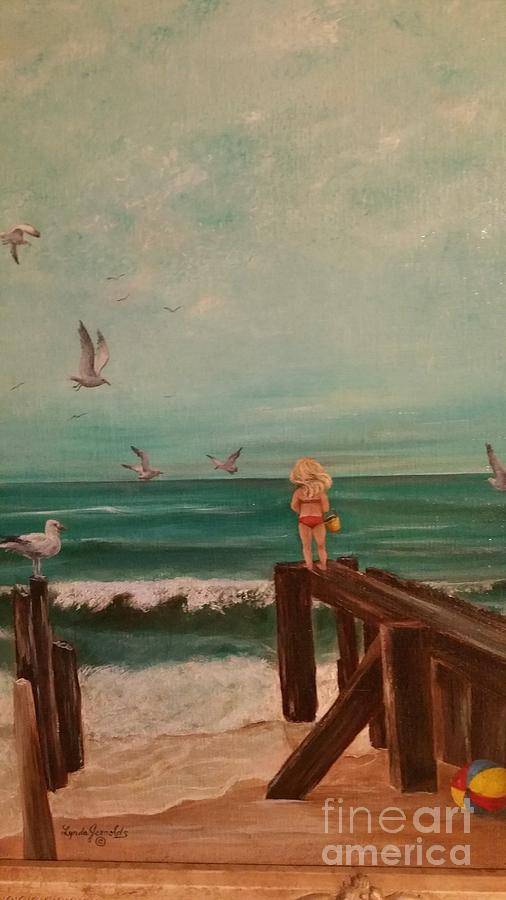 Bird Painting - The Watcher by Lynda Carter