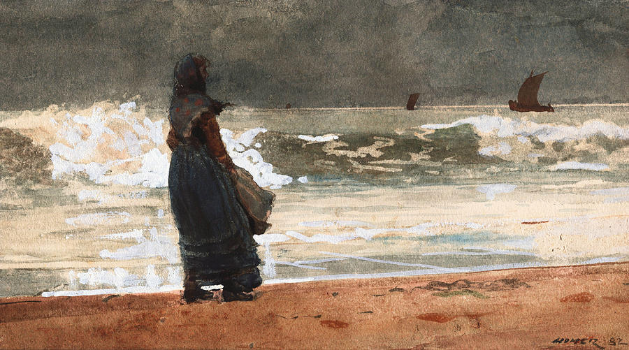 The Watcher Tynemouth Painting by Winslow Homer