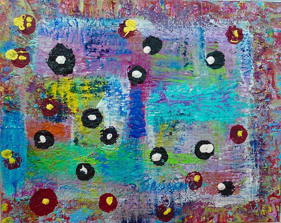 Abstract Painting - The Watchers by Jacqueline Howe