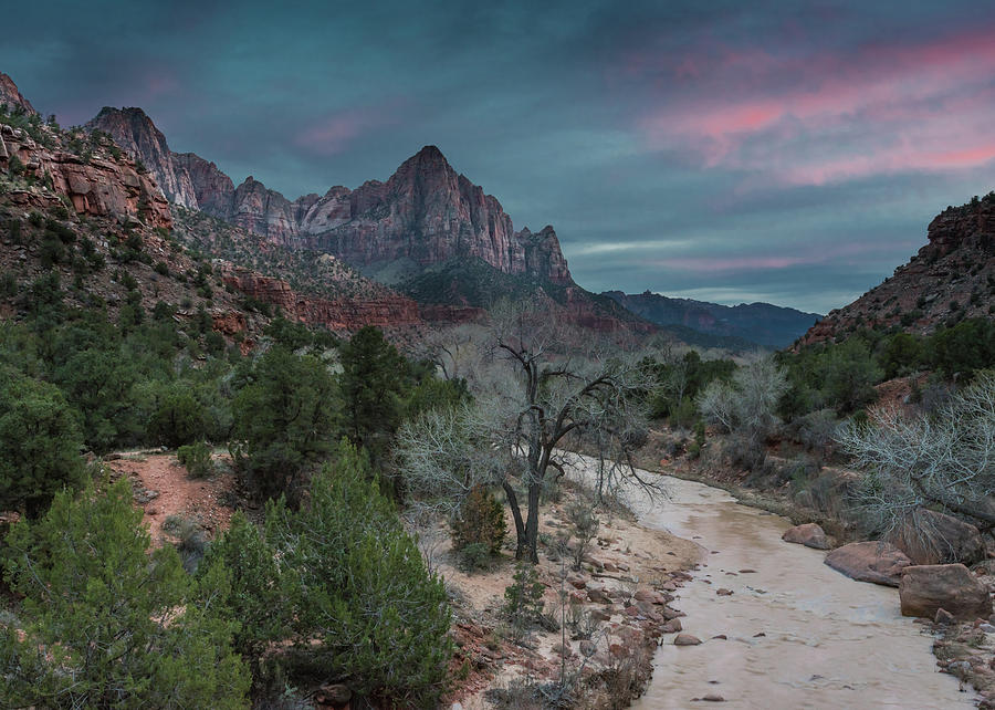 The Watchman at Sunset Photograph by Kelly VanDellen