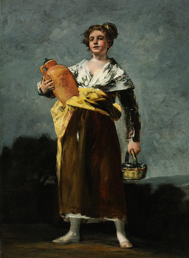 The Water Carrier, from 1802-1812 Painting by Francisco Goya